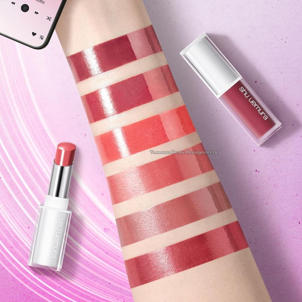 Shu Uemura Kinu Care Glow Up Spring 2026 и Shu Uemura Kinu Care Nudes Spring 2026 - Swatches
