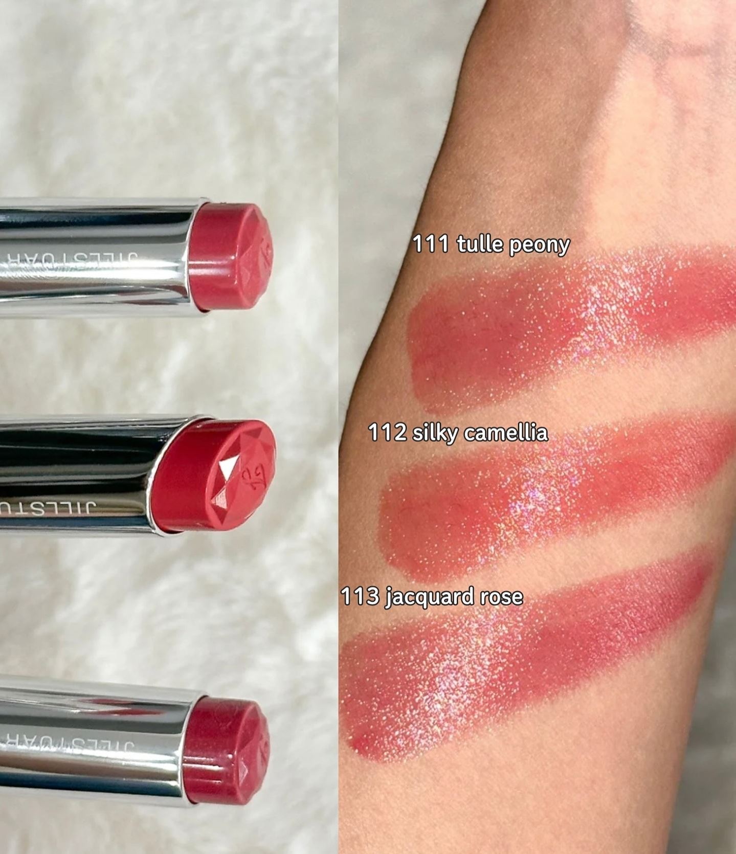 Jill Stuart Lip Blossom Glow Spring 2026 - Swatches