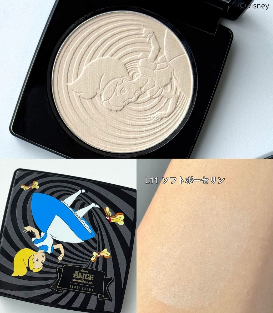 Bobby Brown Alice in Wonderland Sheer Finish Pressed Powder - Swatches