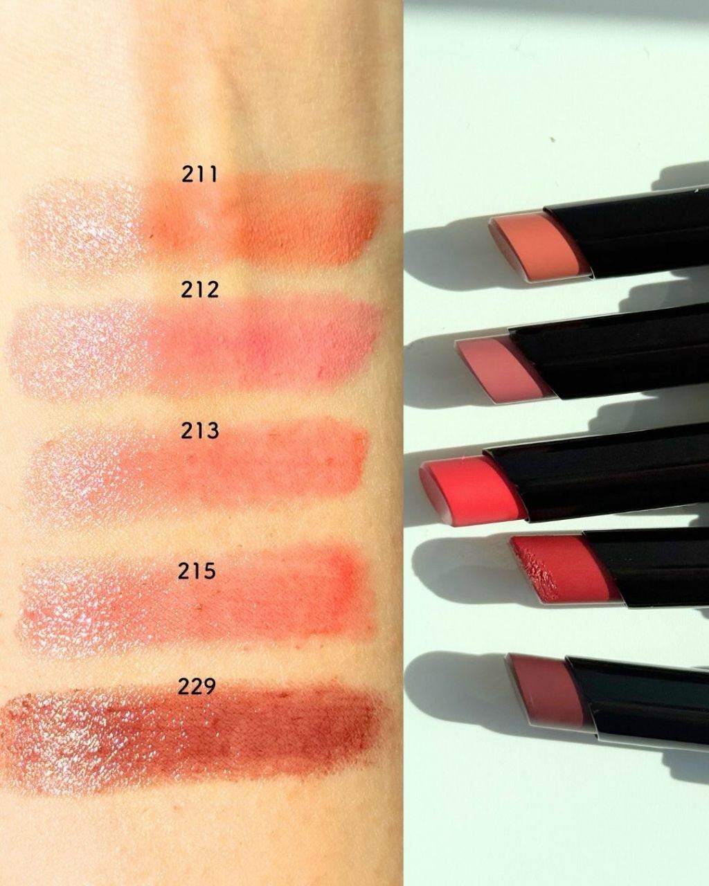 NARS Afterglow Sensual Shine Lipstick Valentine's Day Spring 2026 - Swatches