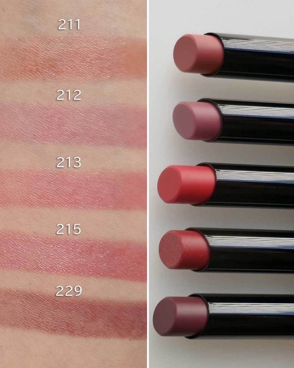 NARS Afterglow Sensual Shine Lipstick Valentine's Day Spring 2026 - Swatches